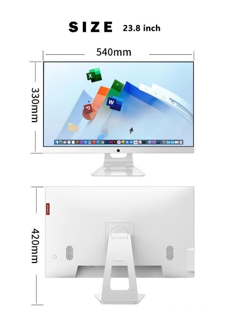 WPNA All-In-One 24-inch Desktop, Core i7-4790 Processor/8GB RAM/256GB SSD/With Keyboard And Mouse/Intel UHD Graphics/Windows 10 English /White/E240 - Image 3